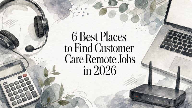6 Best Places to Find Customer Care Remote Jobs in 2026
