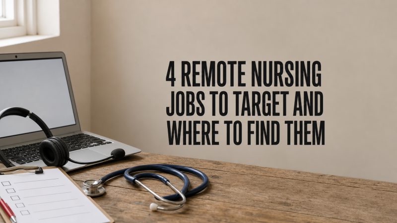 4 Remote Nursing Jobs to Target and Where to Find Them