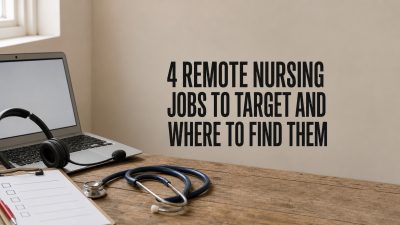 4 Remote Nursing Jobs to Target and Where to Find Them