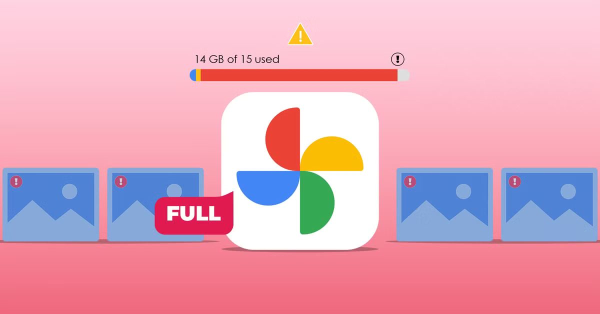 Google Photos storage full