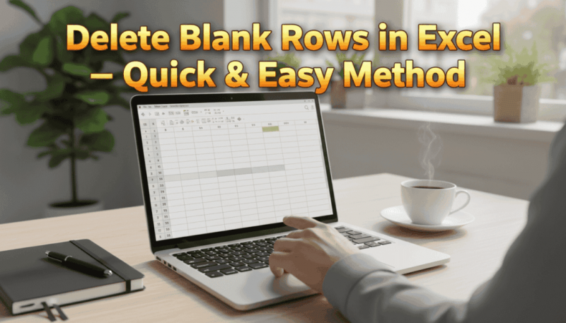 How to delete blank rows in Microsoft Excel quickly using Go To Special and keyboard shortcuts