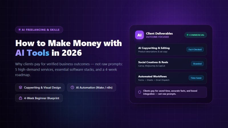 How to Make Money with AI Tools: High-Value Services, Realistic Roadmap & Pitfalls