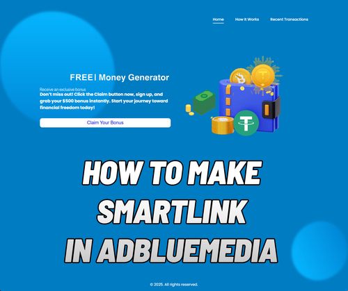 How to Create a Smart Link in AdBlueMedia and Set It Up on a Landing Page